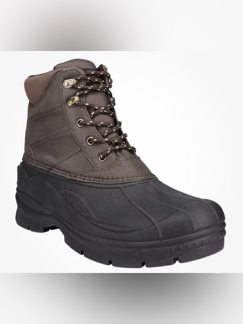 Weatherproof Brown & Black Men's Waterproof Winter Boot